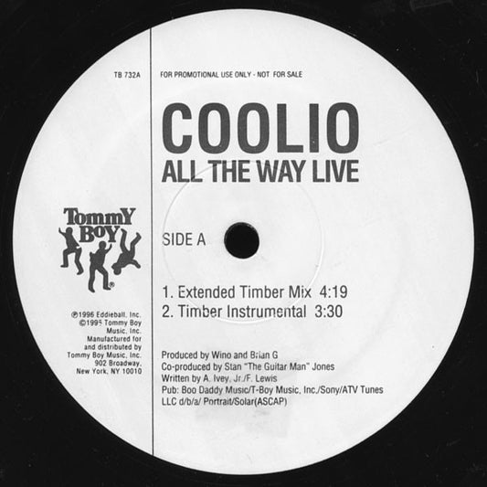 Coolio : All The Way Live (12", Promo)