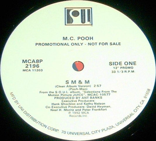 MC Pooh : S M & M (12", Promo)