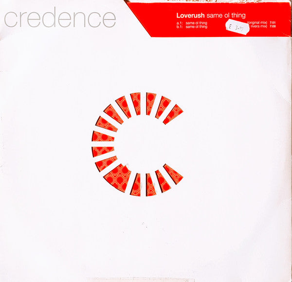 Loverush : Same Ol' Thing (12", Pic, Promo, Gol)