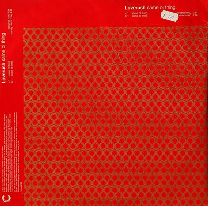Loverush : Same Ol' Thing (12", Pic, Promo, Gol)