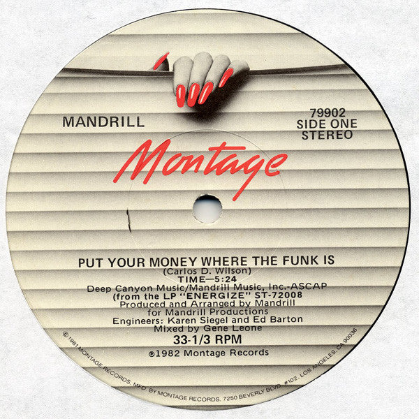 Mandrill : Put Your Money Where The Funk Is (12")