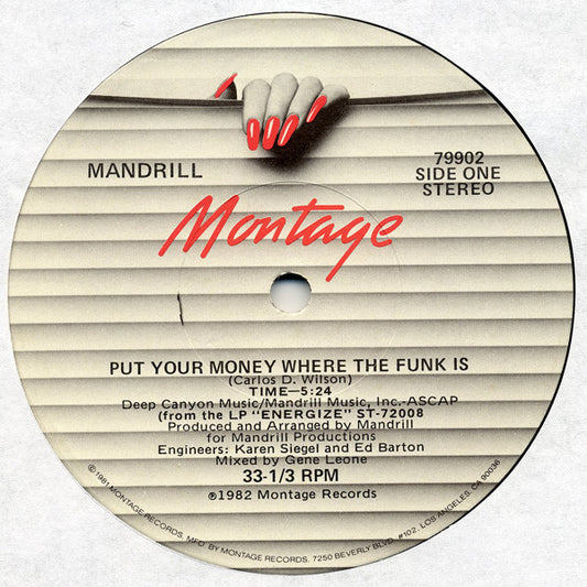 Mandrill : Put Your Money Where The Funk Is (12")