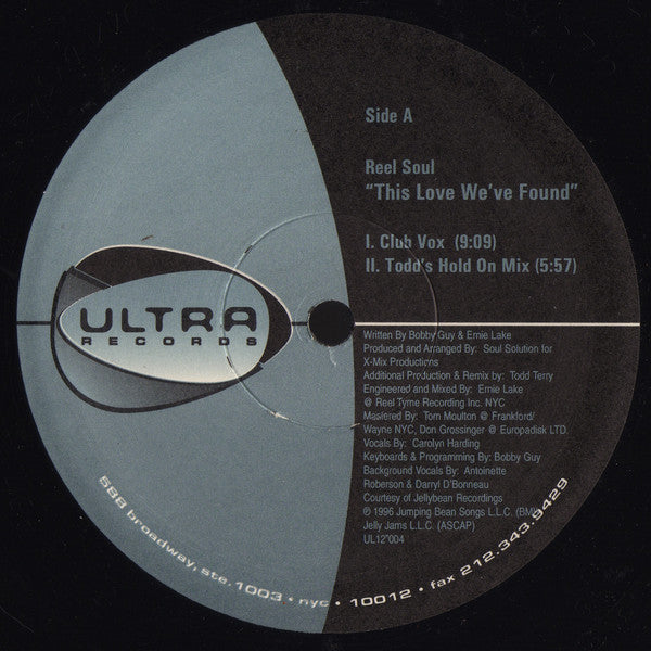 Reel Soul Featuring Carolyn Harding : This Love We've Found (12")
