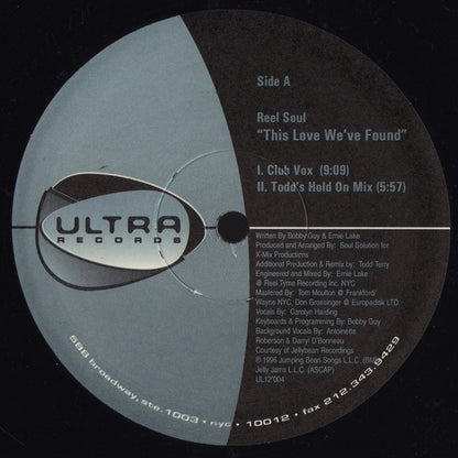 Reel Soul Featuring Carolyn Harding : This Love We've Found (12")