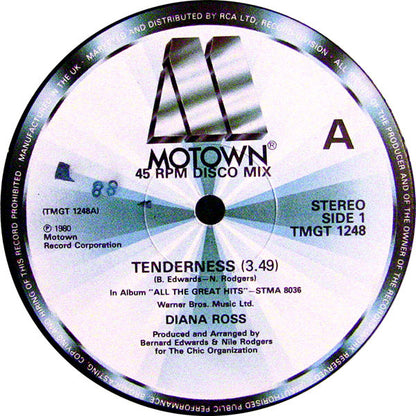 Diana Ross / The Supremes : Tenderness / Medley (12", Single)
