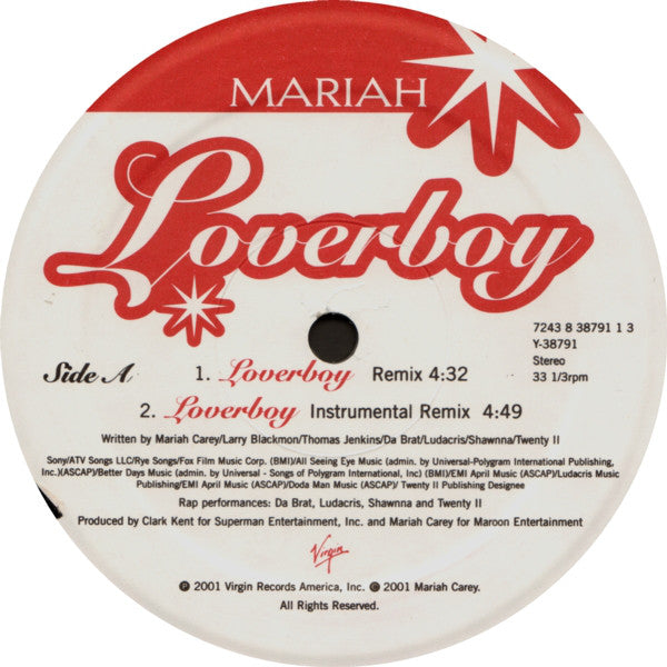 Mariah Carey : Loverboy (12")
