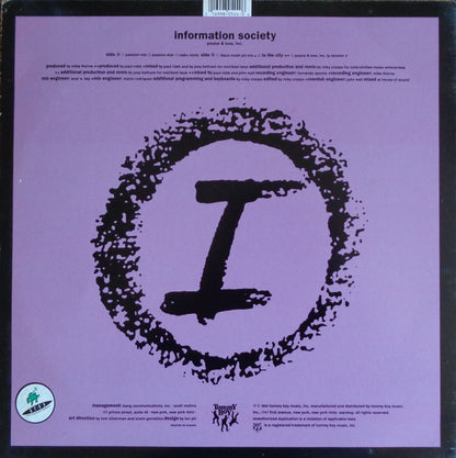 Information Society : Peace & Love, Inc. (12", Single)