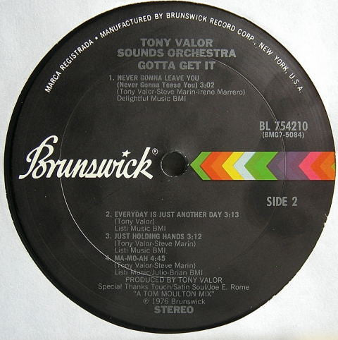 Tony Valor Sounds Orchestra : Gotta Get It (LP, Album)