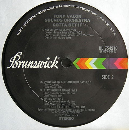 Tony Valor Sounds Orchestra : Gotta Get It (LP, Album)