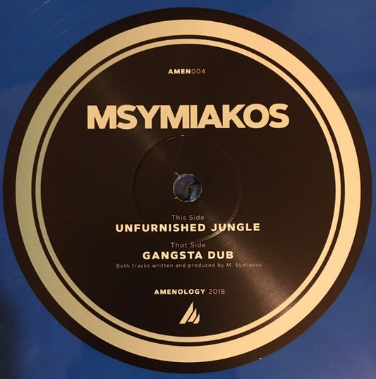 Msymiakos : Gangsta Dub / Unfurnished Jungle (12", Ltd, Blu)