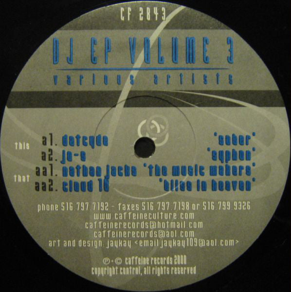 Various : DJ EP Volume 3 (12", EP)