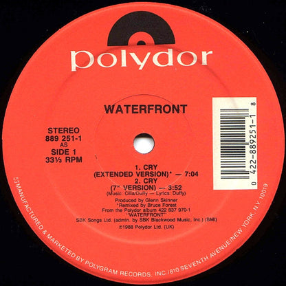 Waterfront (2) : Cry (12", Single)