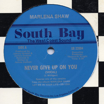 Marlena Shaw : Never Give Up On You (12")