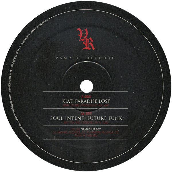 Kiat / Soul Intent : Lost Paradise / Future Funk (12")