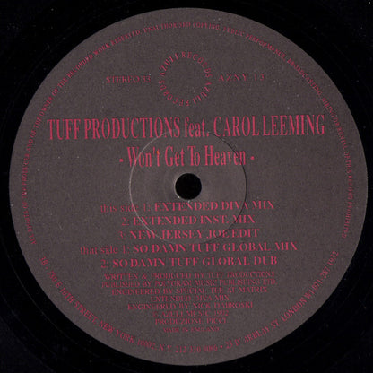 Tuff Productions Feat. Carol Leeming : Won't Get To Heaven (12")