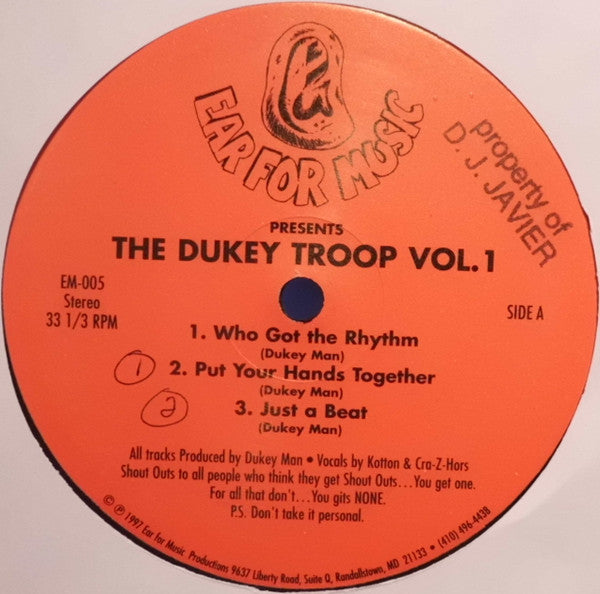 Various : The Dukey Troop Vol. 1 (12")