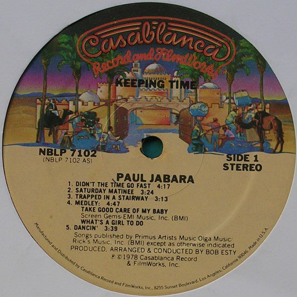 Paul Jabara : Keeping Time (LP, Album)