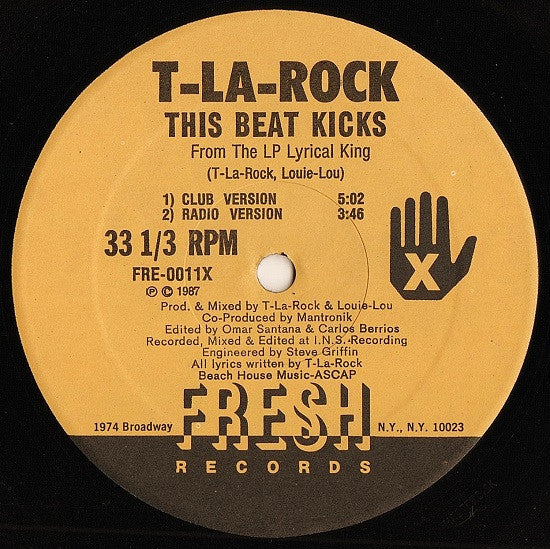 T La Rock : This Beat Kicks (12")
