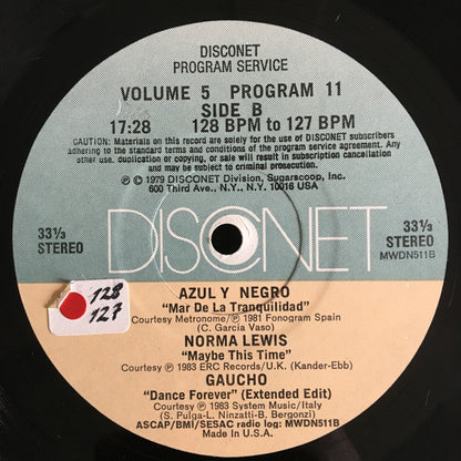 Various : Volume 5 Program 11 (2x12", P/Mixed)