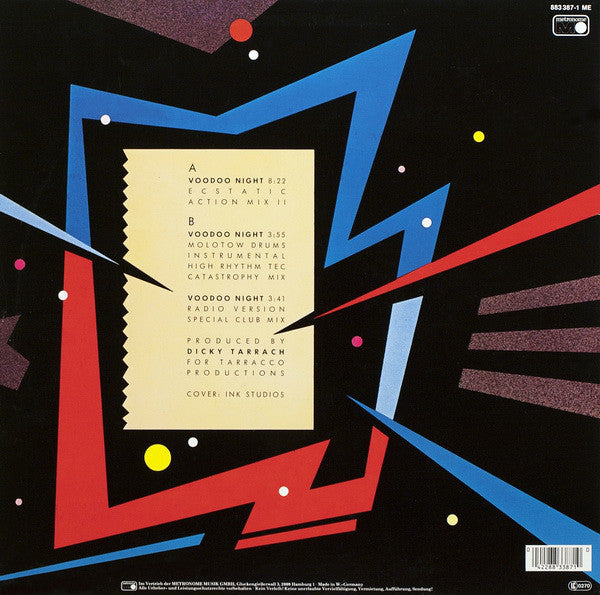 Tarracco : Voodoo Night (Extended Versions) (12", Maxi)