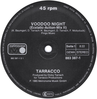 Tarracco : Voodoo Night (Extended Versions) (12", Maxi)