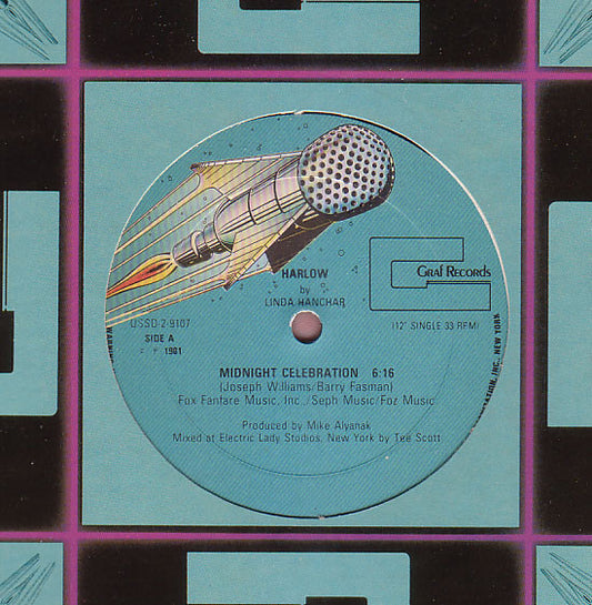 Harlow (2) Featuring  Linda Hanchar / Harlow (2) Featuring  Johanna Vanderkley : Midnight Celebration / Hurt Myself (12")
