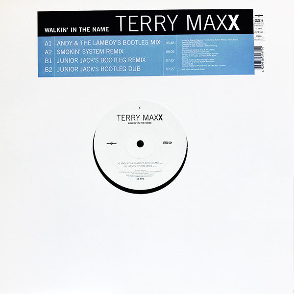 Terry Maxx : Walkin' In The Name (12")