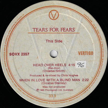 Tears For Fears : Broken / Head Over Heels / Broken (Preacher Mix) (12", Single)