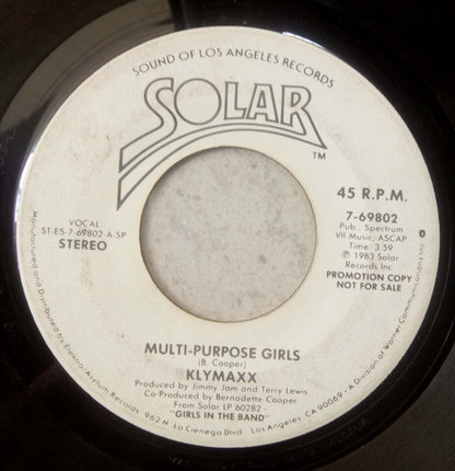 Klymaxx : Multi-Purpose Girls (7", Promo)