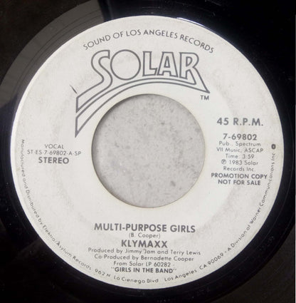 Klymaxx : Multi-Purpose Girls (7", Promo)