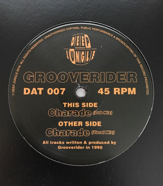 Grooverider : Charade (12")