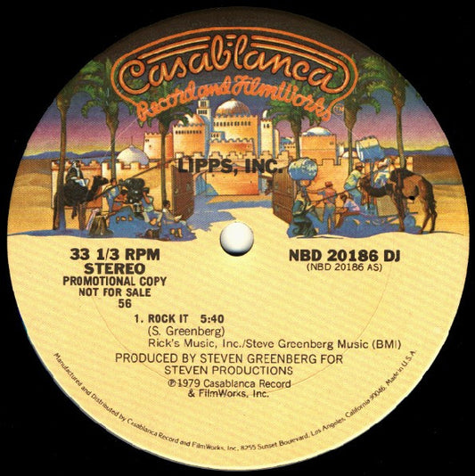 Lipps, Inc. : Rock It (12", S/Sided, Promo)