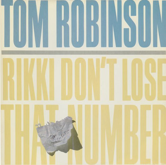 Tom Robinson : Rikki Don't Lose That Number (12")