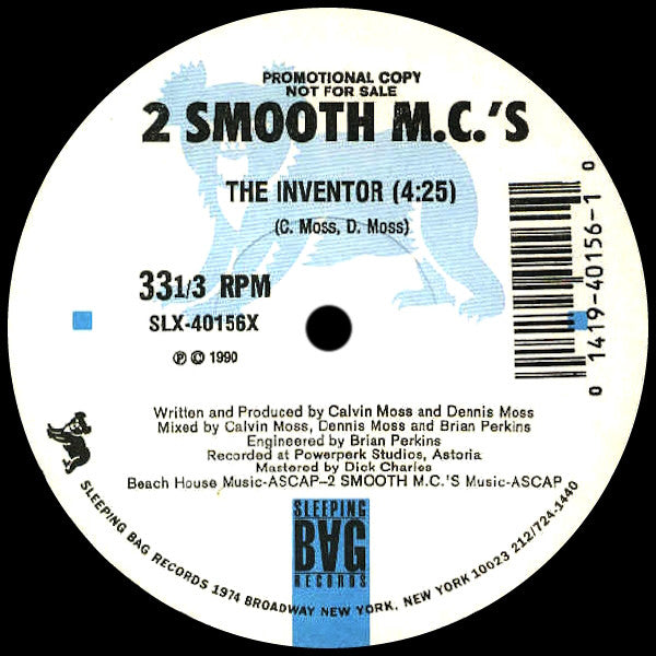2 Smooth Mc's : The Inventor / Give It All You Got (12", Promo)
