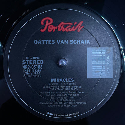 Oattes Van Schaik : Miracles (12")