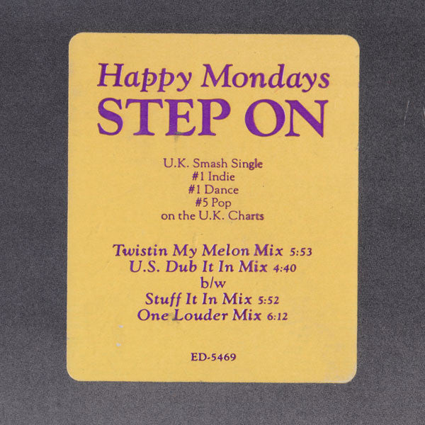 Happy Mondays : Step On (12", Promo)