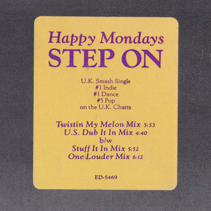 Happy Mondays : Step On (12", Promo)