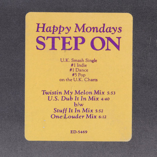 Happy Mondays : Step On (12", Promo)