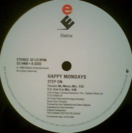 Happy Mondays : Step On (12", Promo)