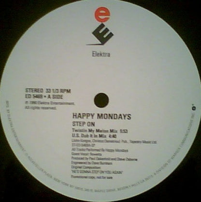 Happy Mondays : Step On (12", Promo)