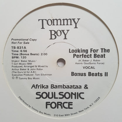 Afrika Bambaataa & Soulsonic Force : Looking For The Perfect Beat (12", Promo)