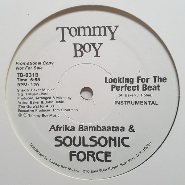 Afrika Bambaataa & Soulsonic Force : Looking For The Perfect Beat (12", Promo)