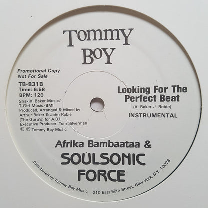 Afrika Bambaataa & Soulsonic Force : Looking For The Perfect Beat (12", Promo)
