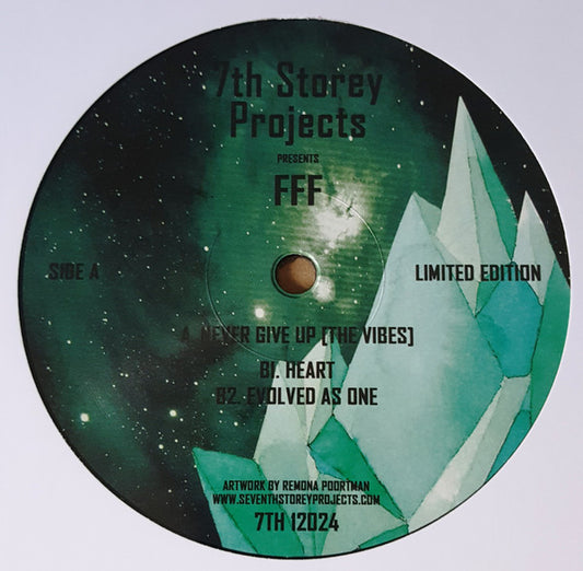 FFF : Never Give Up (12", EP, Ltd)