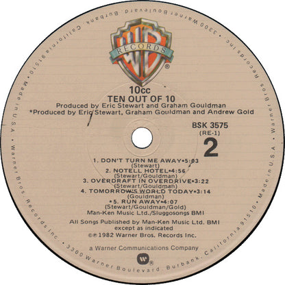 10cc : Ten Out Of 10 (LP, Album)