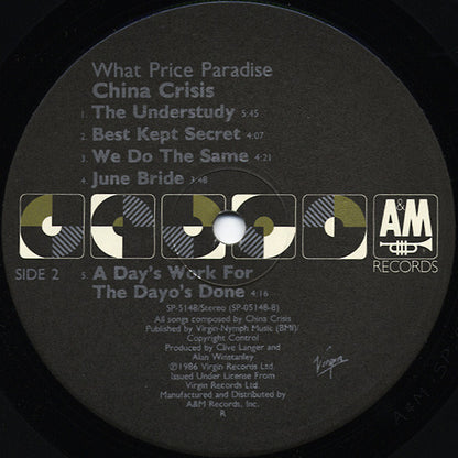 China Crisis : What Price Paradise (LP, Album, RCA)