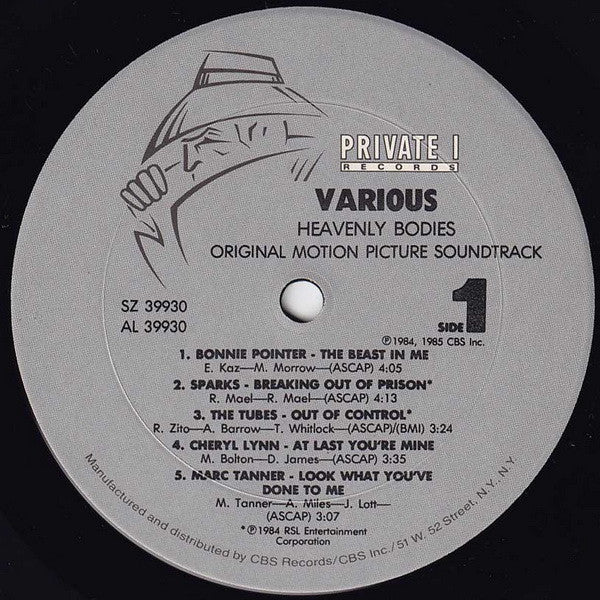 Various : Heavenly Bodies (Original Motion Picture Soundtrack) (LP, Comp)