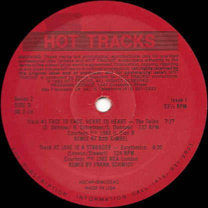 Various : Hot Tracks - Series 2, Issue 1 (2x12", Promo)