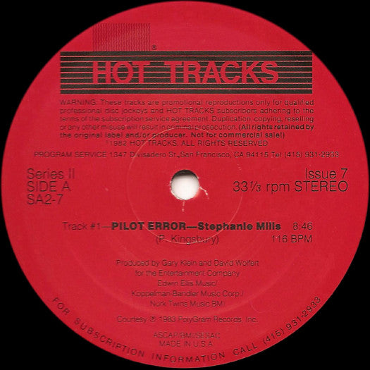 Various : Hot Tracks - Series 2, Issue 7 (2x12", Promo)