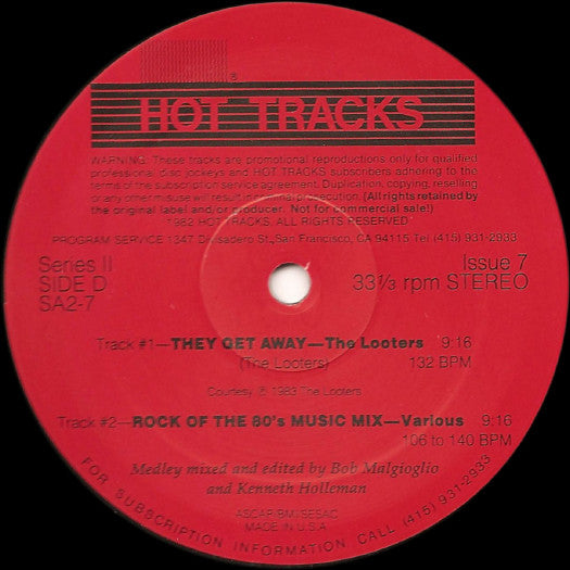 Various : Hot Tracks - Series 2, Issue 7 (2x12", Promo)